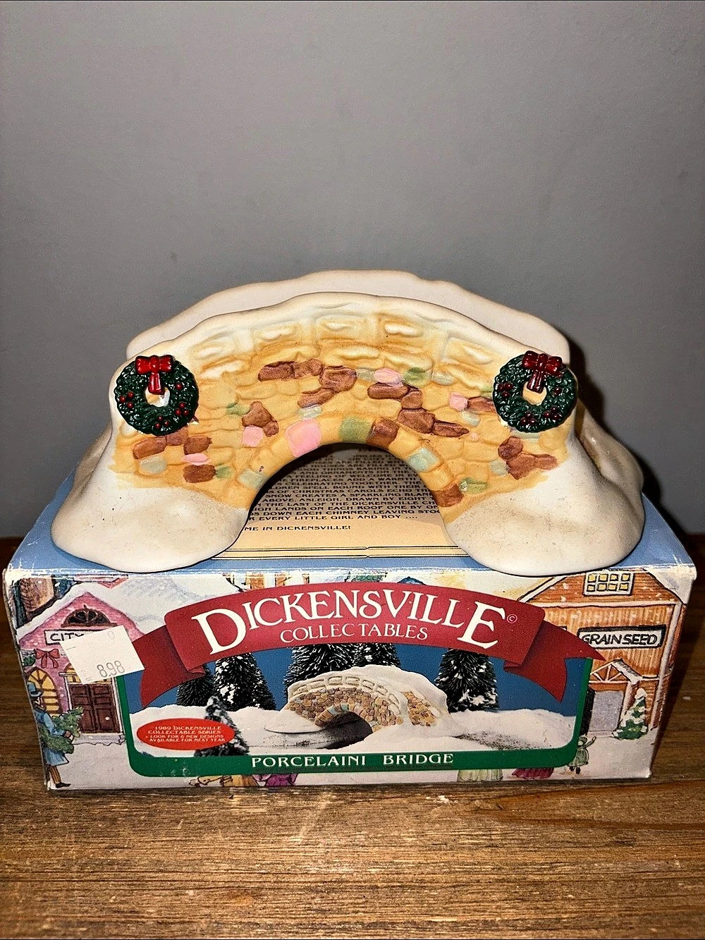 Vintage Dickensville Porcelain Bridge Holiday Decor